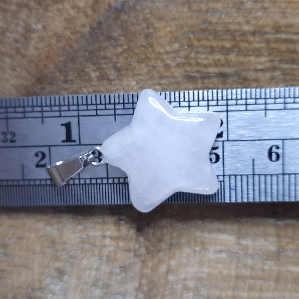 $π²$ Quartz Star Pendant #2 - Picture 2 of 2